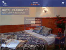 Tablet Screenshot of hotel-krakus.com.pl